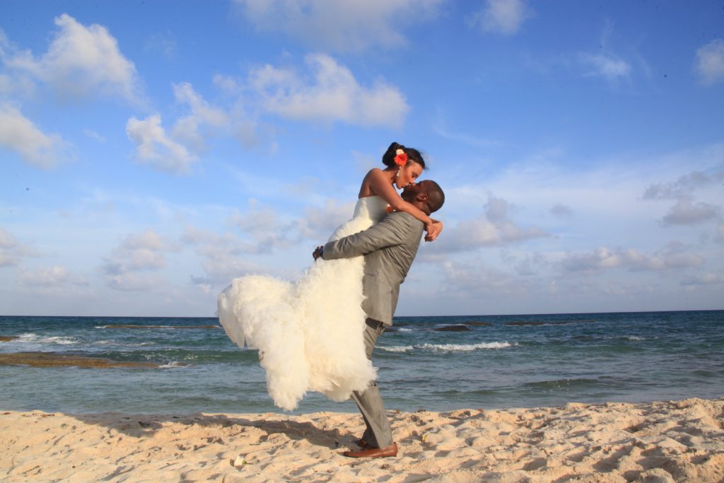 Bride + Groom on the Beach