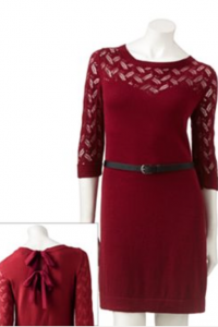 LC Lauren Conrad Pointelle Sweaterdress