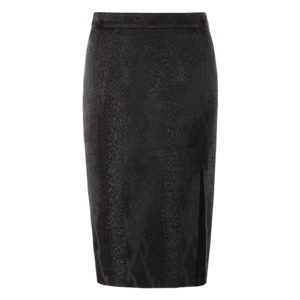 Black Jacquard Skirt